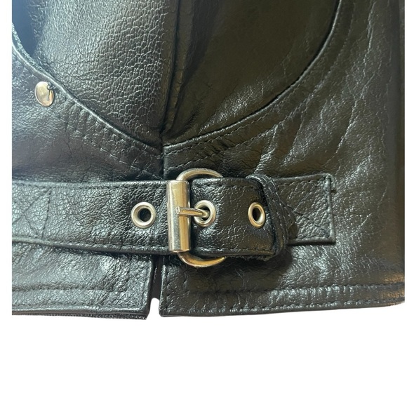 XELEMENT BLACK V CUT MOTORCYCLE VEST SZ SM EUC - Picture 4 of 10